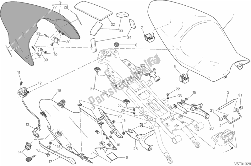Todas las partes para Asiento de Ducati Monster 1200 USA 2014